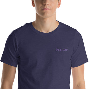 Embroidered Mens Premium "Dog Dad" T shirt