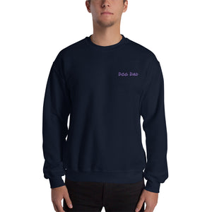 Embroidered Mens "Dog Dad" Pull Over Sweater