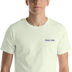 Embroidered Mens Premium "Dog Dad" T shirt