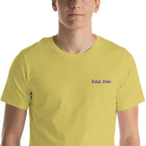 Embroidered Mens Premium "Dog Dad" T shirt