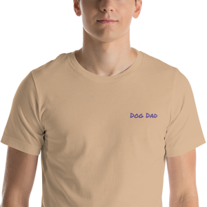 Embroidered Mens Premium "Dog Dad" T shirt